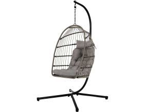 Fauteuil suspendu en métal et polyester Hanoi