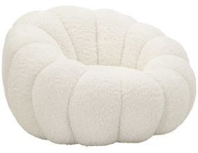 Fauteuil en tissu Bubble 92 x 61 cm