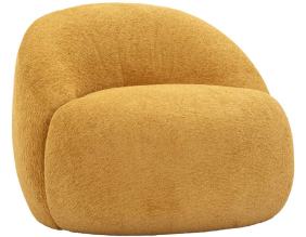 Fauteuil en tissu Ginevra 81 x 78 x 64 cm