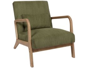 Fauteuil en velours côtelé Scott