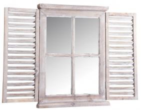Miroir en bois teinté vieilli (Taille 1)