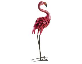 Flamant rose en métal laqué mat (Modèle aléatoire)