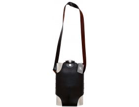 Flasque géante avec sacoche en cuir 28.5 cm