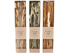 Fleurs séchées naturelles 60 cm Forever (Lot de 3)