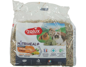 Foin d'alpages aromatisé pour rongeurs Premium Nutrimeal 1 kg (Carotte-pissenlit)