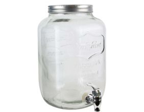 Fontaine à boissons en verre 8 litres