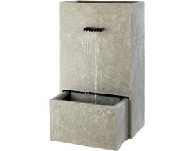 Fontaine extérieure en composite avec jardinière intégrée