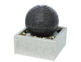 Fontaine d'intérieur boule éclairage LED blanc Bonny