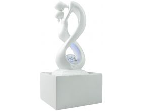 Fontaine d'intérieur design éclairage LED Amor (Blanc)