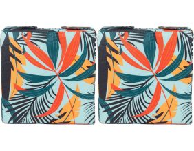 Galette de chaise outdoor imprimée 38 x 38 cm (Lot de 2) (Galapagos)