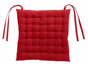 Galette de chaise 36 points en coton recyclé Zea 38 x 38 x 3 cm (Tango)