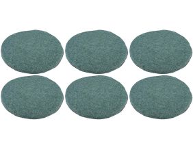 Galettes de chaise en tissu 34 cm Home (Lot de 6) (Bleu celadon)