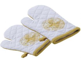 Gant de cuisine en coton Citron (Lot de 2)