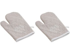 Gant de cuisine en lin et coton (Lot de 2)