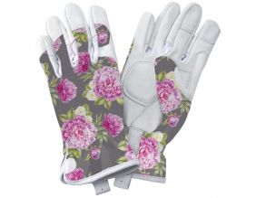 Gants de jardinage rembourrés avec motifs Prenium (Fleurs - Taille M)