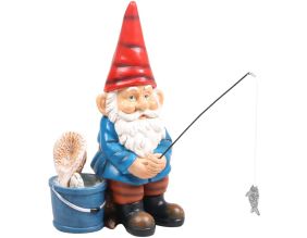 Gnome de jardin 20 cm (Pêche à la ligne)