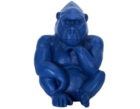 Gorille assis en magnésia 54 cm (Bleu)