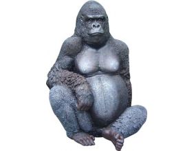 Gorille assis en résine 115 cm