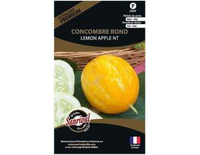 Graines potagères premium concombre rond lemon apple (Rond lemon apple)