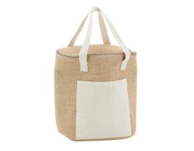 Sac lunch isotherme en jute (Naturel 27x18x30)