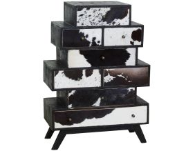 Grande commode Zigzag Vache noire