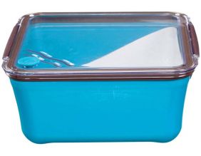 Grande lunch box avec compartiment amovible (Bleu)
