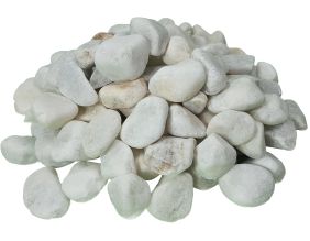 Gravier en marbre blanc pur 20 kg (Calibre 12-18 mm)