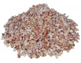 Gravier en marbre rose lavé 20 kg 3/6 mm