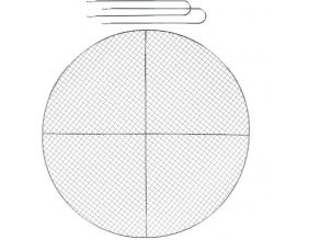 Grille BBQ pour brasero en fer galvanisé  60 cm