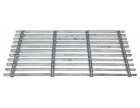 Grille gratte pieds en acier galvanisé 60 x 30 cm