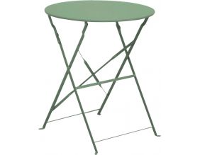 Table ronde en acier 60 cm Cuba (Amande)