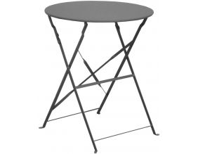 Table ronde en acier 60 cm Cuba (Gris)