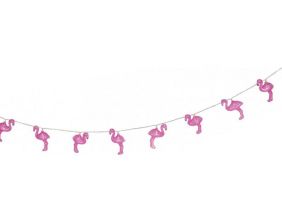 Guirlande lumineuse 10 LED Flamant rose
