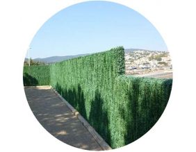 Haie artificielle 110 brins vert pin en rouleau (1.2 x 3 m)