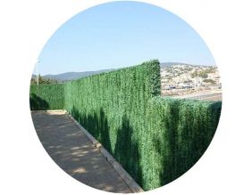 Haie artificielle 110 brins vert pin en rouleau (2 x 3 m)