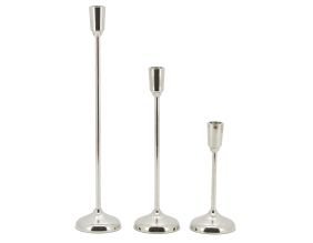 Hauts bougeoirs en aluminium (Lot de 3)