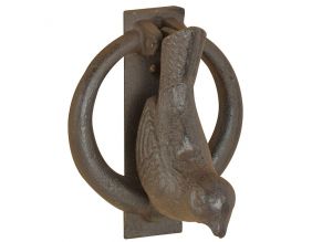 Heurtoir de porte oiseaux en fonte