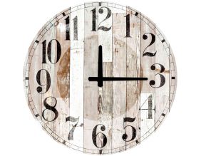 Horloge en MDF Wood 52 cm