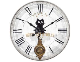 Horloge avec balancier Chats 58 cm (Un chat)