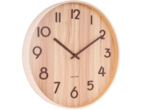 Horloge en bois Pure 40 cm (Naturel)