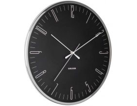 Horloge avec dôme en verre Dragonfly (Noir)