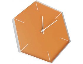 Horloge loft Héxagona 30 x 35 cm (Orange)