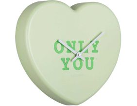 Horloge à message Heart Candy (Vert clair)