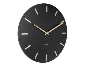 Horloge en métal Charme 45 cm (Noir)