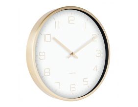Horloge en métal Gold elegance (Blanc)