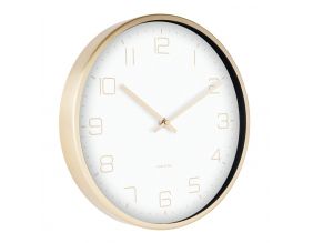 Horloge en métal Gold elegance (Blanc)