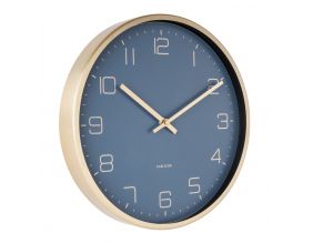 Horloge en métal Gold elegance (Bleu)