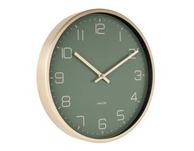 Horloge en métal Gold elegance (Vert)