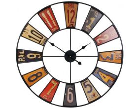 Horloge en métal Recyclerie 80 cm
