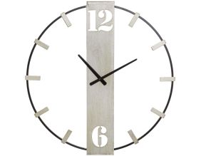 Horloge en métal Silvery 61 x 4.5 x 63 cm